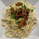 Fettuccine with Homemade Alfredo Sauce & Bacon
