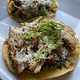 Caesar Chicken & Roasted Brussels Tostadas