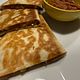 Chicken Fajita Quesadillas with Smoky Roasted Tomato & Chipotle Salsa