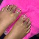 Acrylic on toes
