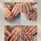 Add gold nail art