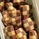 Chocolate Shortbread Checker biscuits