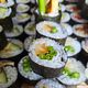 Soja knolselderij met sperzieboon en sichimi (vegan)