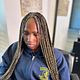 Medium knotless Braids