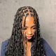 Boho knotless braids