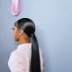 Straight ponytail 