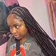 Medium knotless braids